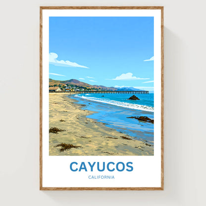 Cayucos Travel Poster