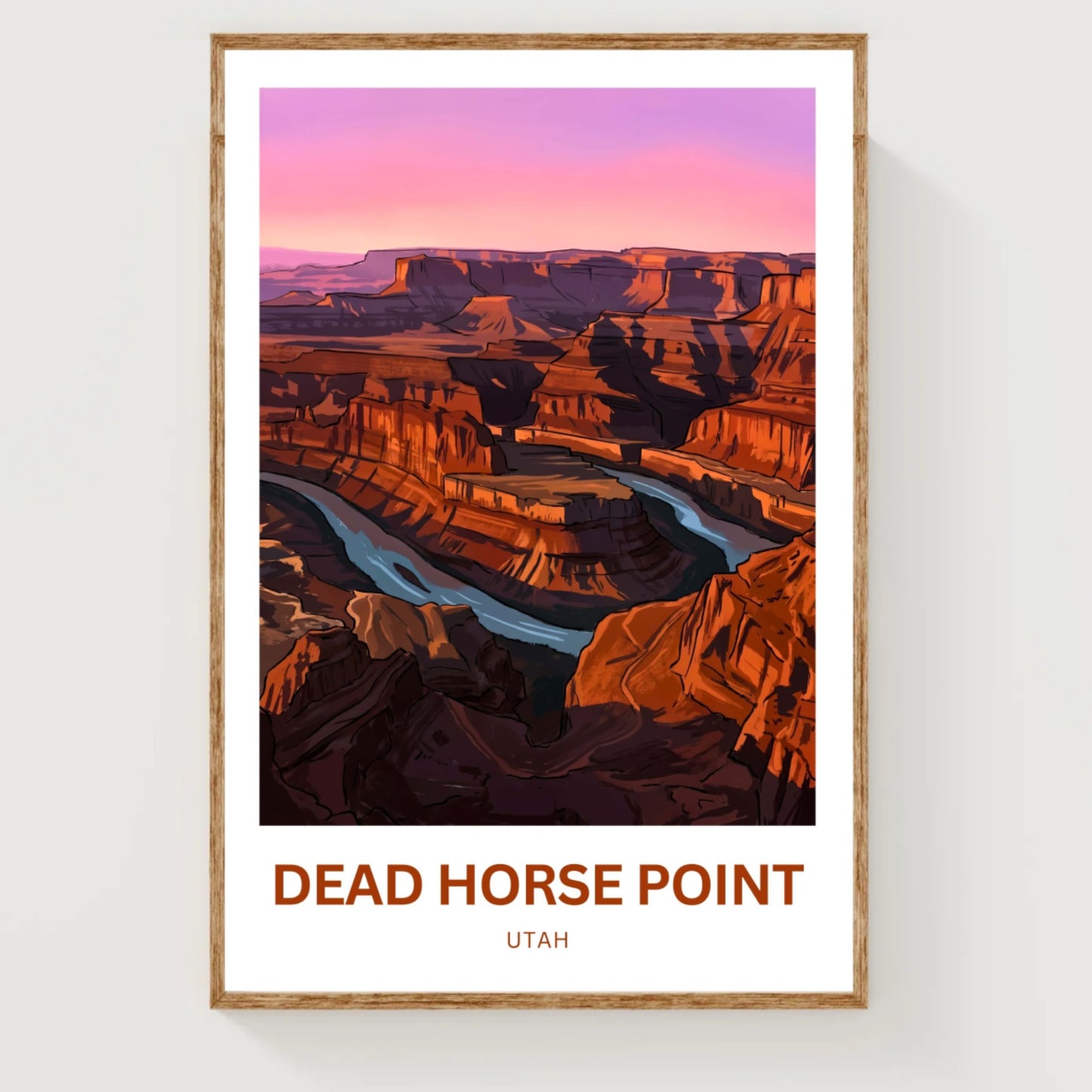 Dead Horse Point Travel Poster - State Park Utah