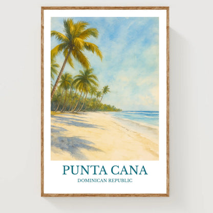 Punta Cana, Watercolor design poster, Dominican Republic Print, Punta Cana Wall Art