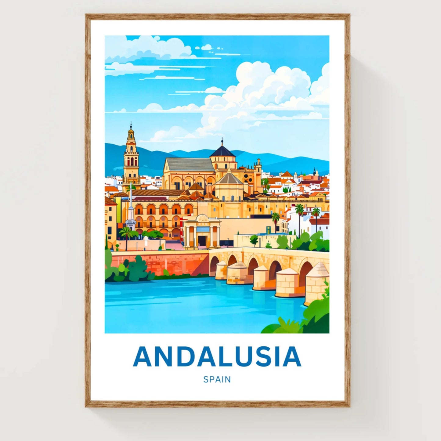 Andalusia Travel Poster - Mediterranean Spain