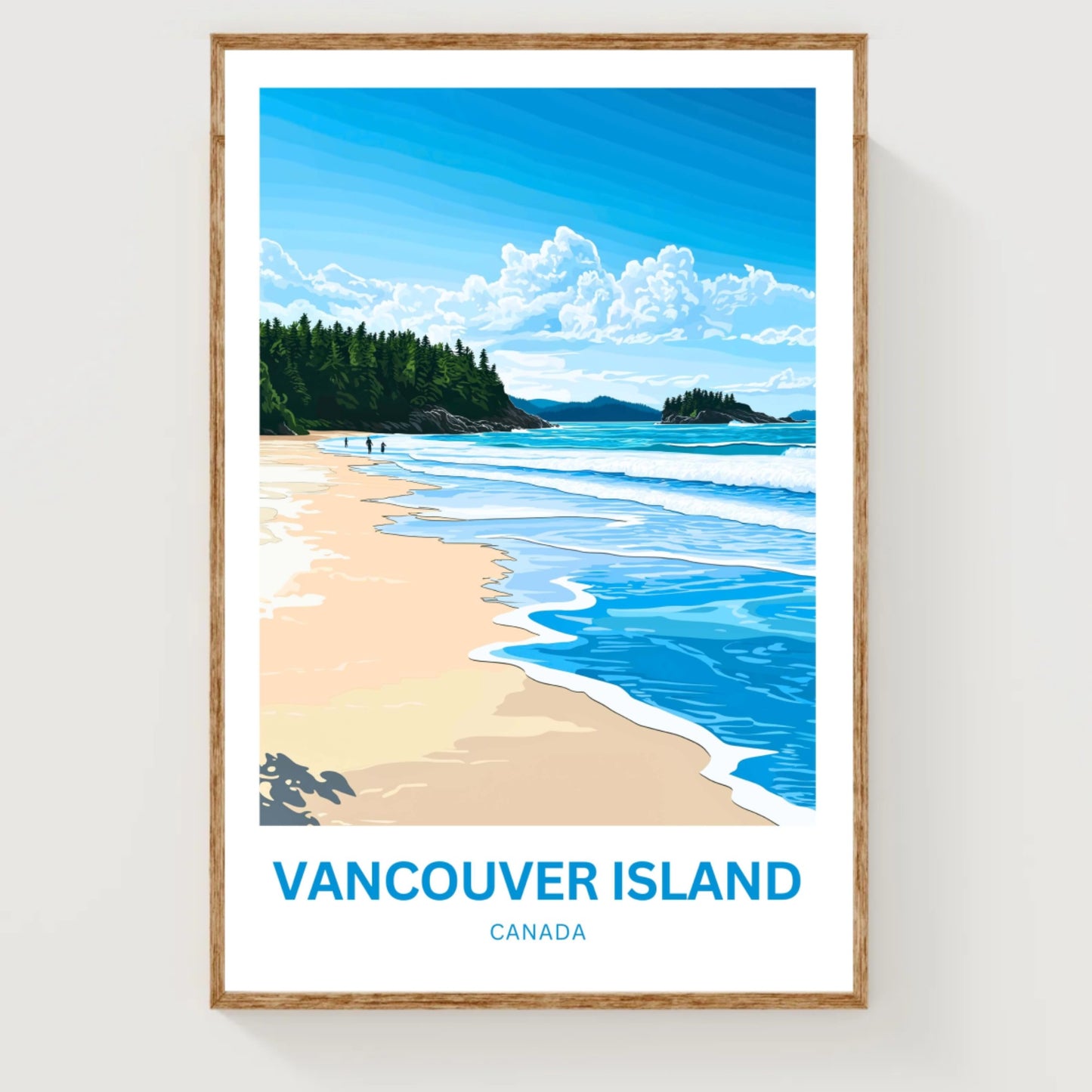 Vancouver Island Travel Poster - Hidden Bays and Forest Dreams