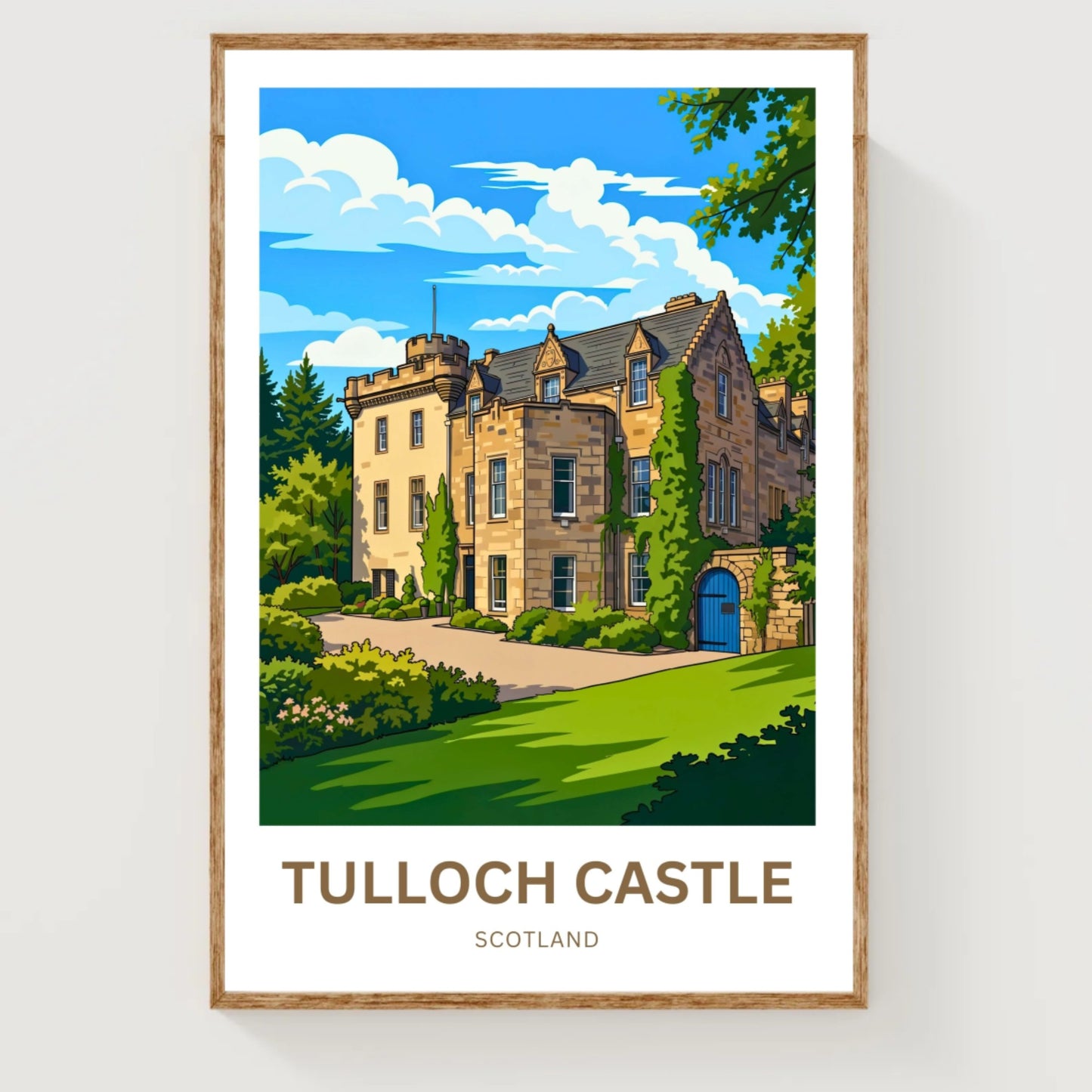 Tulloch Castle Travel Poster - Historic
