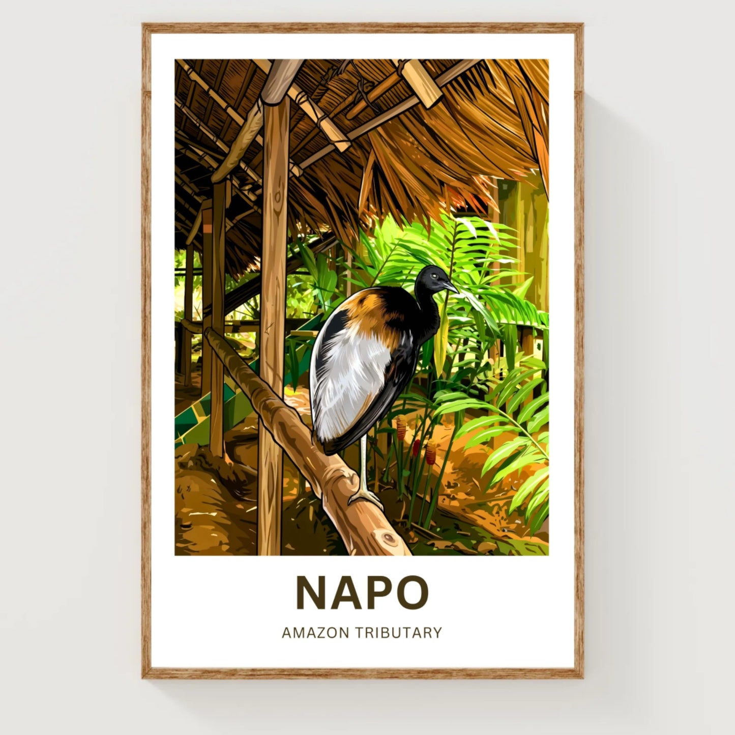 Napo River Travel Poster - Amazon Tributary Discovery