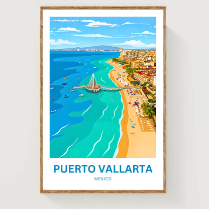 Puerto Vallarta  Travel Poster - Mexico