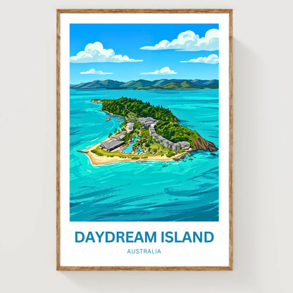 Daydream Island Travel Poster - Australia Ocean Serenity