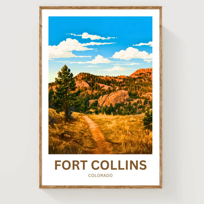 Fort Collins, Colorado Travel Poster - Explore