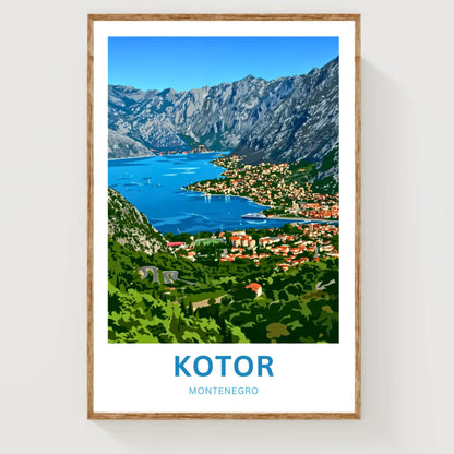 Kotor Travel Poster -   Montenegro
