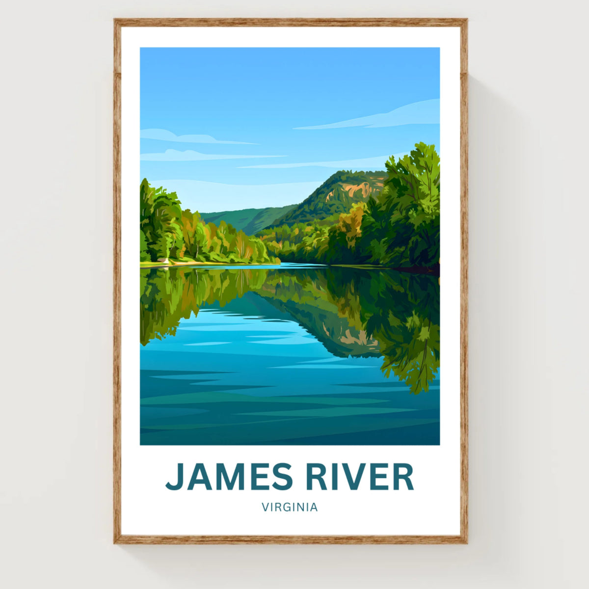 James River Travel Poster