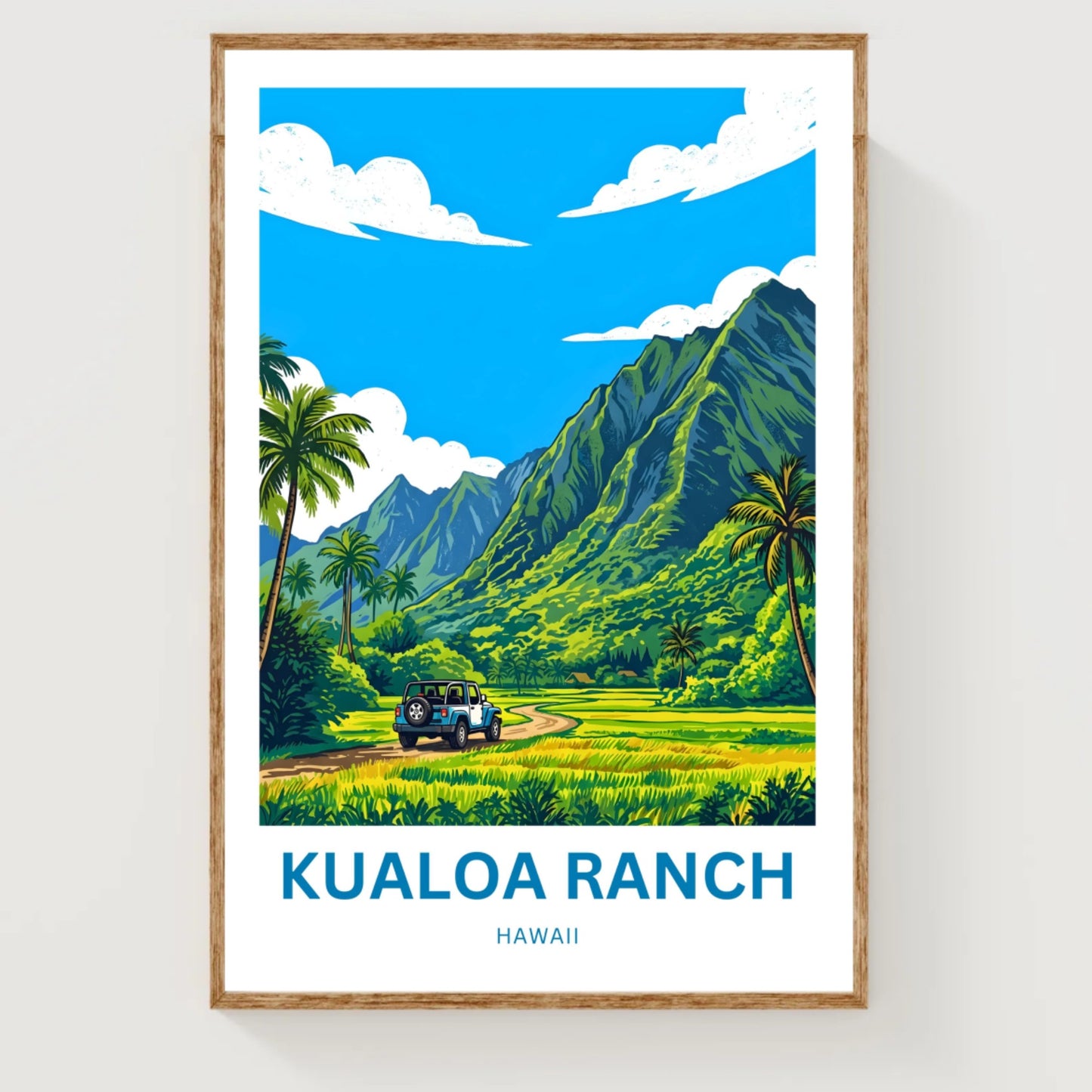 Kualoa Ranch  Travel Poster - Island legends
