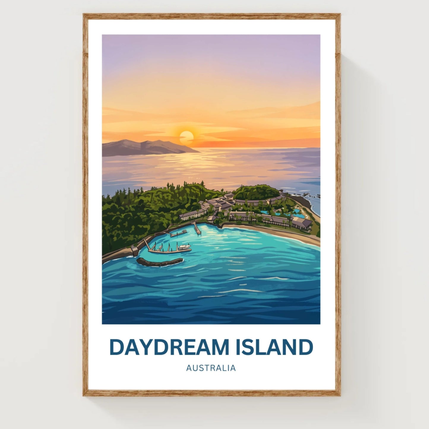 Daydream Island Travel Poster - Island Calmness