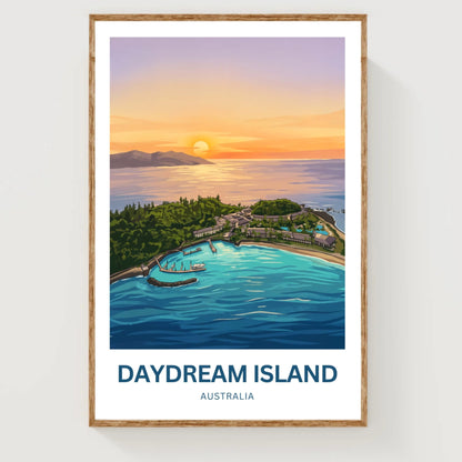 Daydream Island Travel Poster - Island Calmness