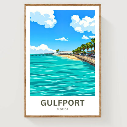 Gulfport, Florida Travel Poster - Coastal Living