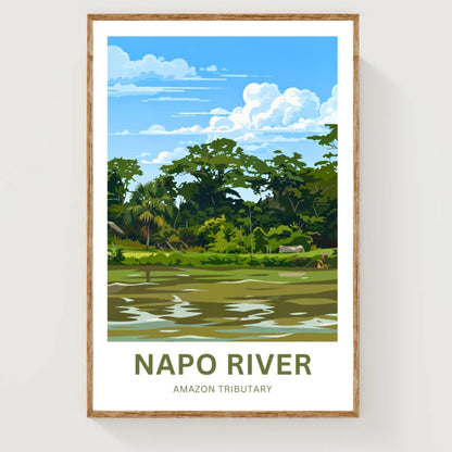 Napo River Travel Poster - Rainforest
