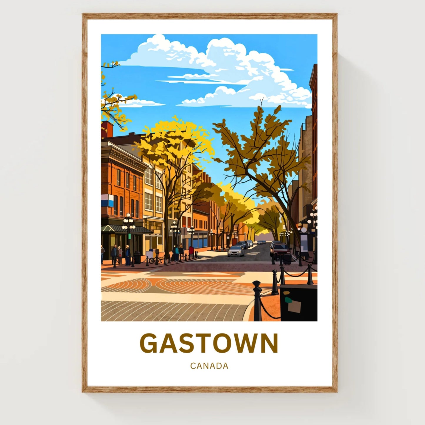 Gastown Travel Poster - City Street