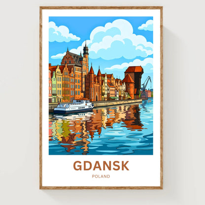 Gdańsk  Travel Poster - Harbor Legends