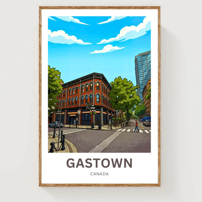 Gastown Travel Poster - Classic Streets
