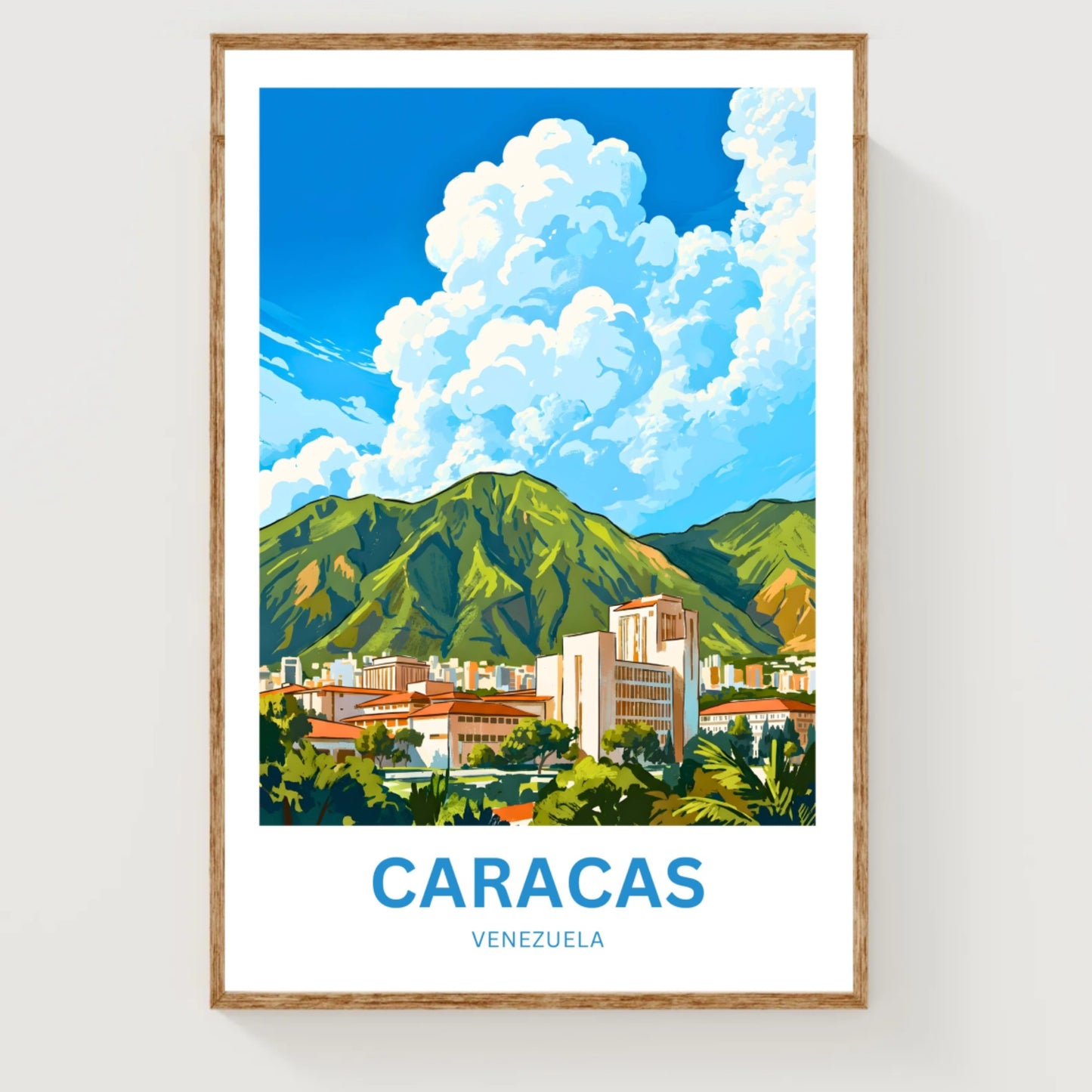 Caracas Travel Poster - Venezuela