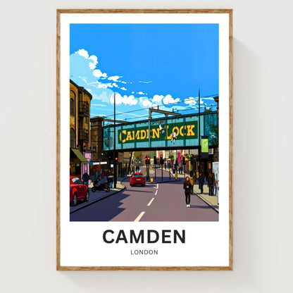 Camden Travel Poster - Market Days