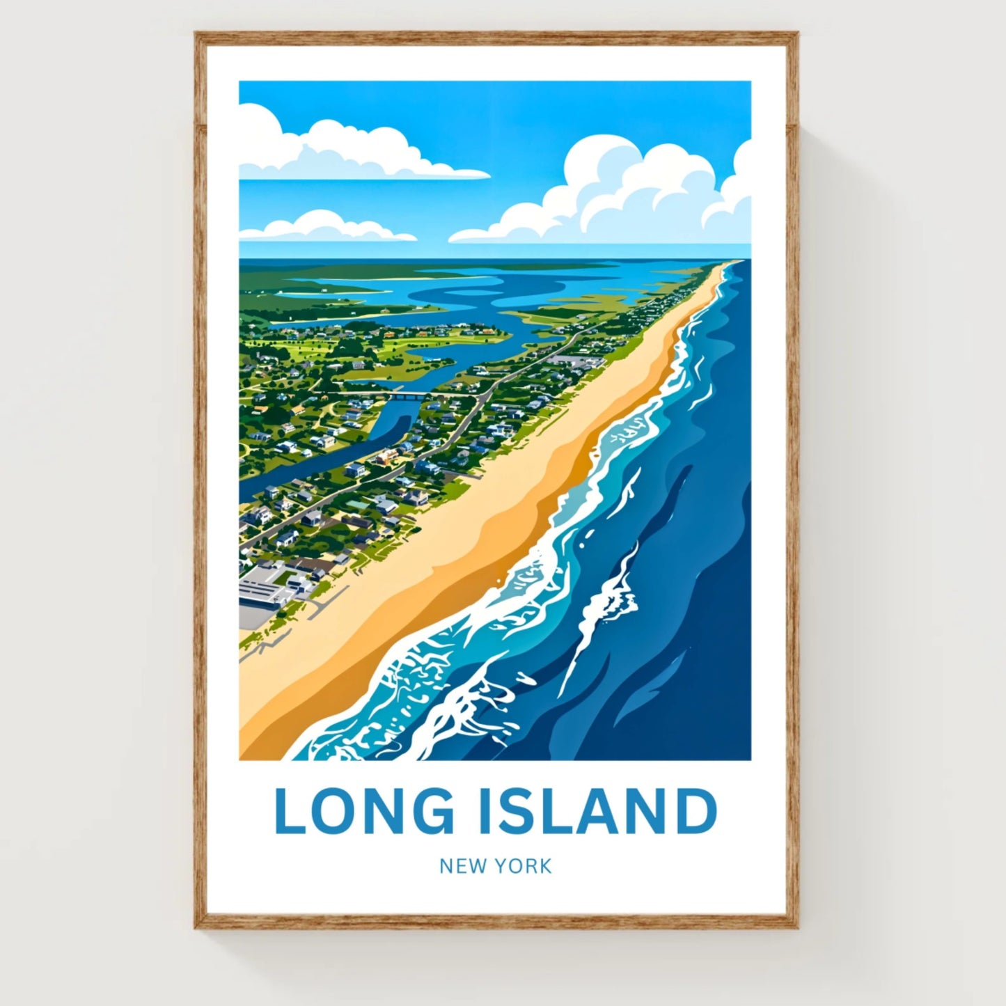 Long Island Travel Poster -  Amazing Long Shores