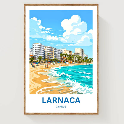 Larnaca Travel Poster - Cyprus Getaway