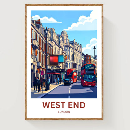 West End Travel Poster - Theatre Street