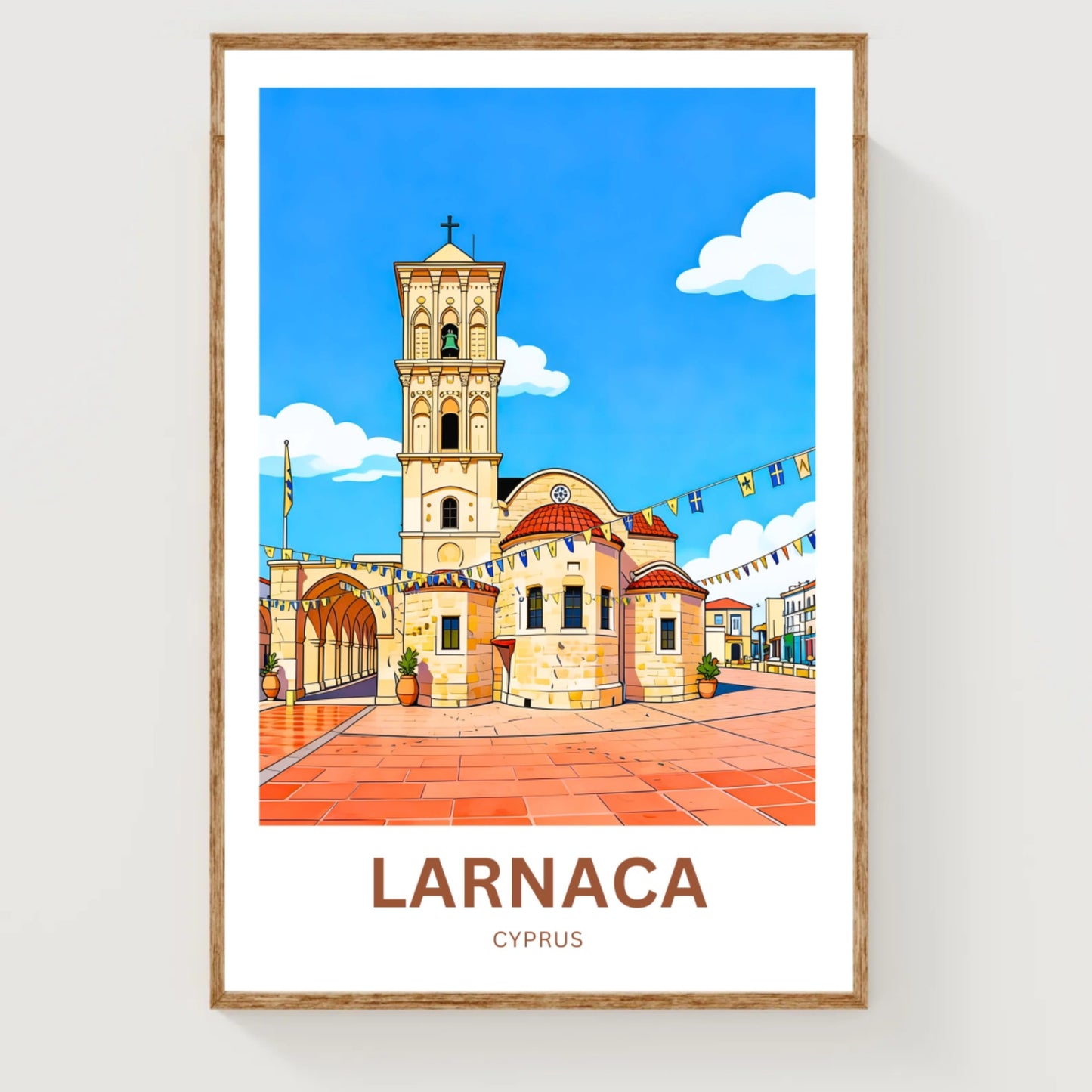 Larnaca Travel Poster - Church