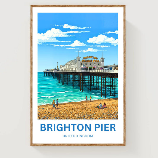 Brighton Pier Travel Poster