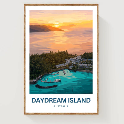 Daydream Island Travel Poster - Island Horizons