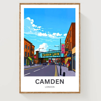 Camden Travel Poster - Street Scene