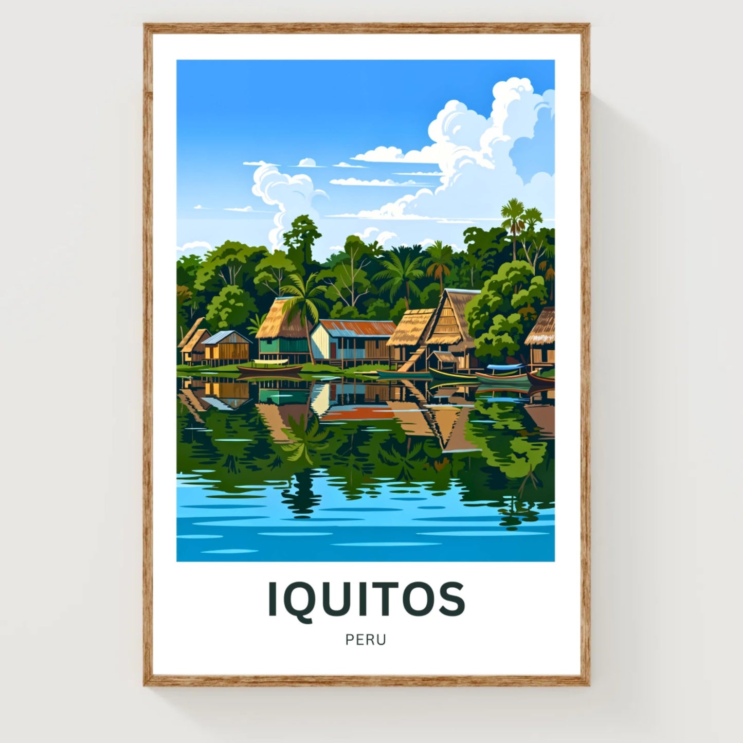 Iquitos Travel Poster - Gateway to the Amazon