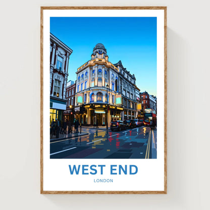 West End Travel Poster - London Nights