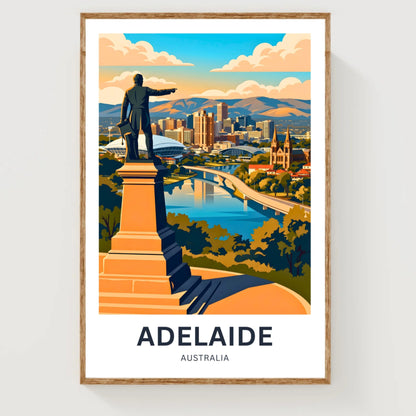 Adelaide Travel Print - City View