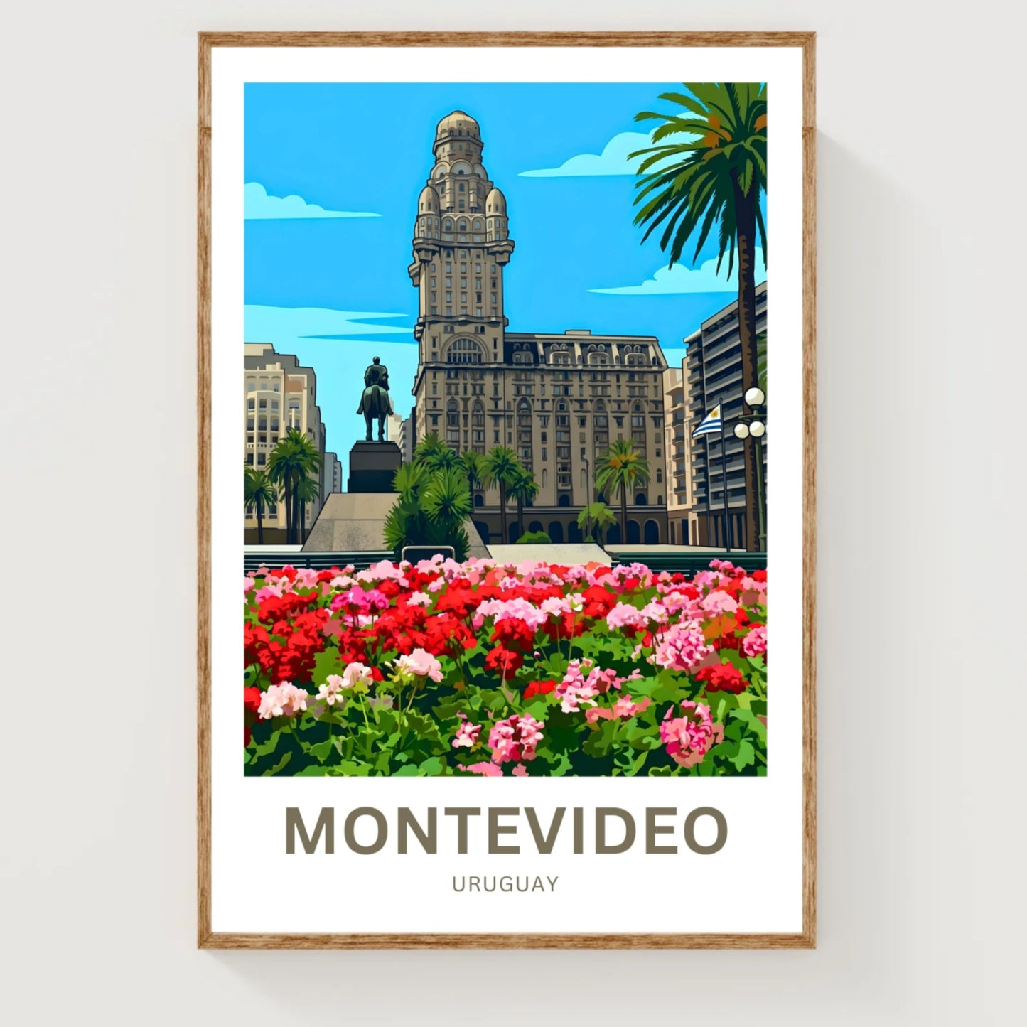 Montevideo, Uruguay Travel Poster