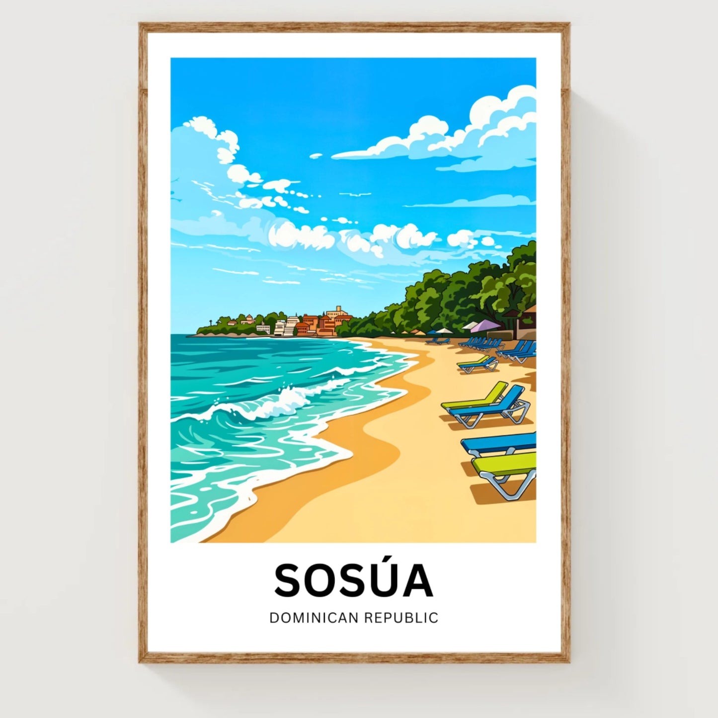 Sosúa Travel Poster- Mesmerizing Shores and Waters