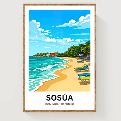 Sosúa Travel Poster- Mesmerizing Shores and Waters