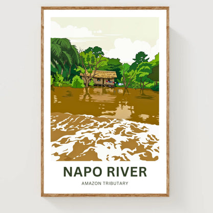 Napo River Travel Poster - Captivating Journey