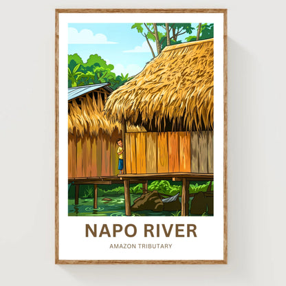 Napo River Travel Poster - Living