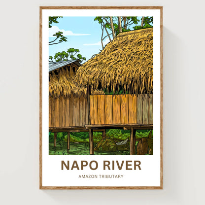 Napo River Travel Poster - Urban Jungle Living