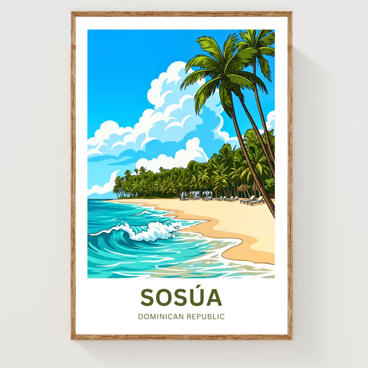 Sosúa Travel Poster - Breathtaking Tropical Waters