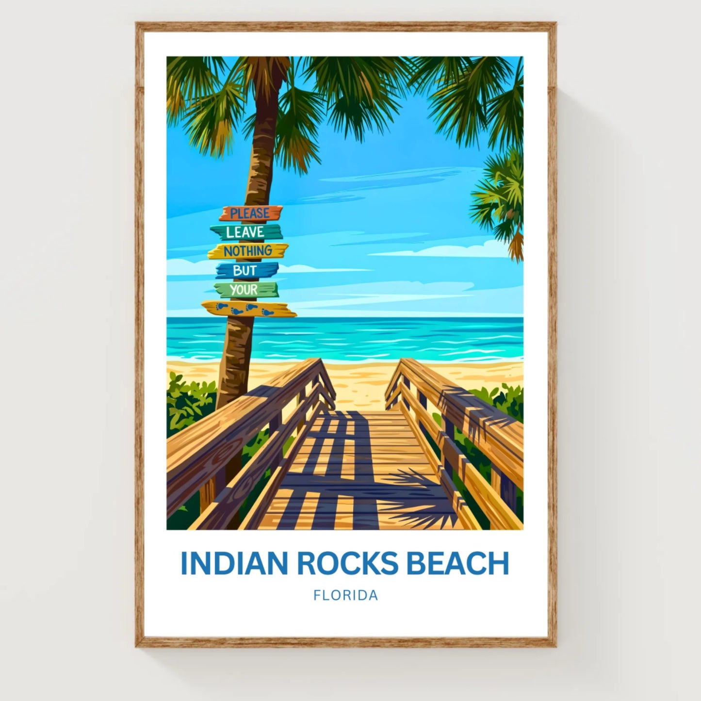 Indian Rocks Beach, Florida Travel Poster - Paradise