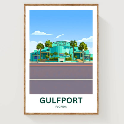 Gulfport, Florida Travel Poster - Casino