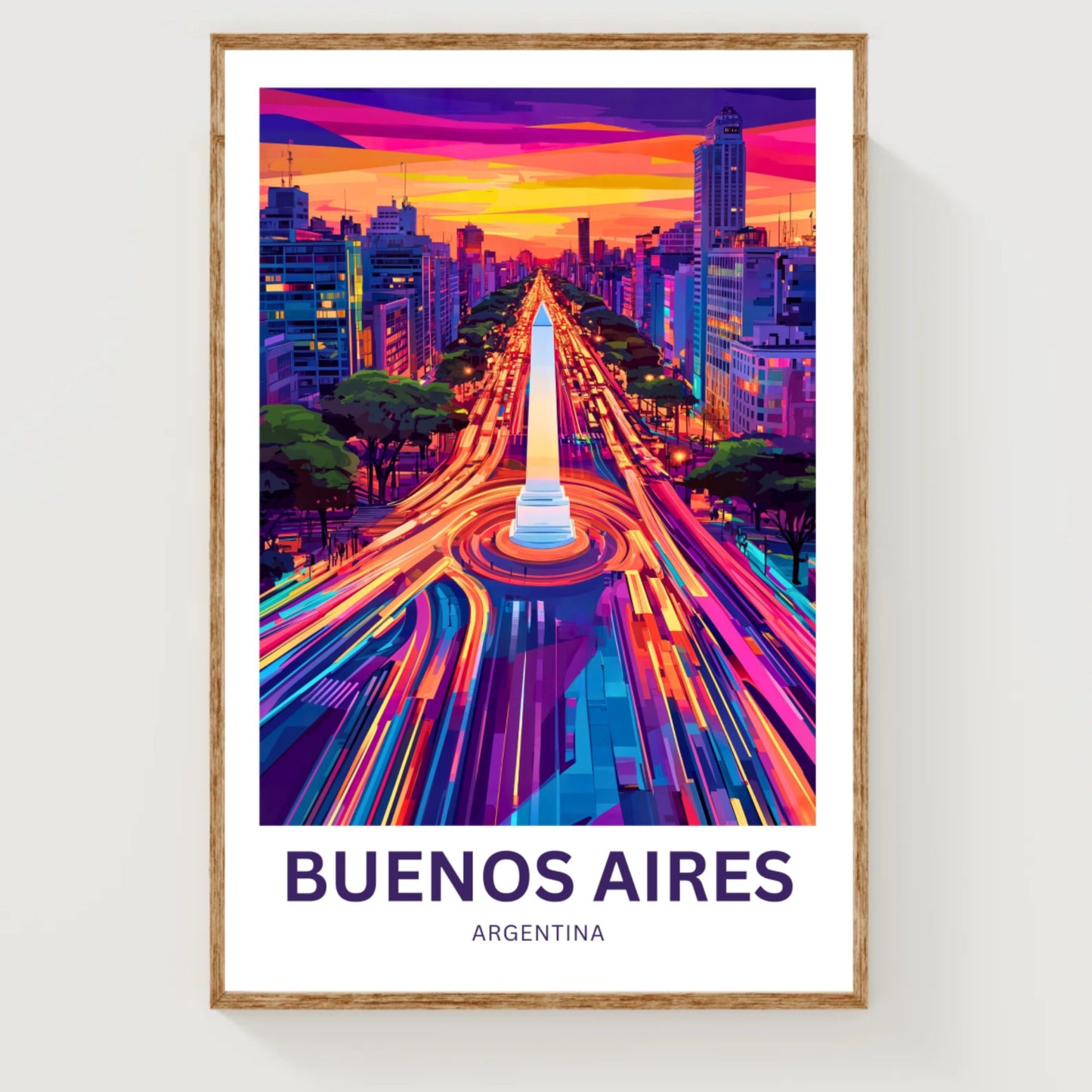 Buenos Aires Travel Poster - The Heart of Argentina