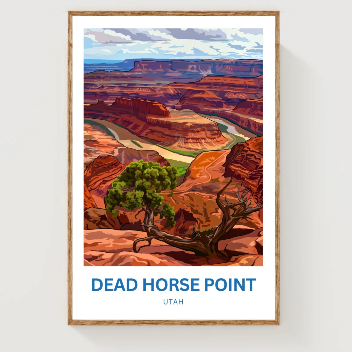 Dead Horse Point Travel Poster - River Bend