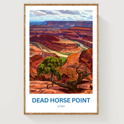 Dead Horse Point Travel Poster - River Bend