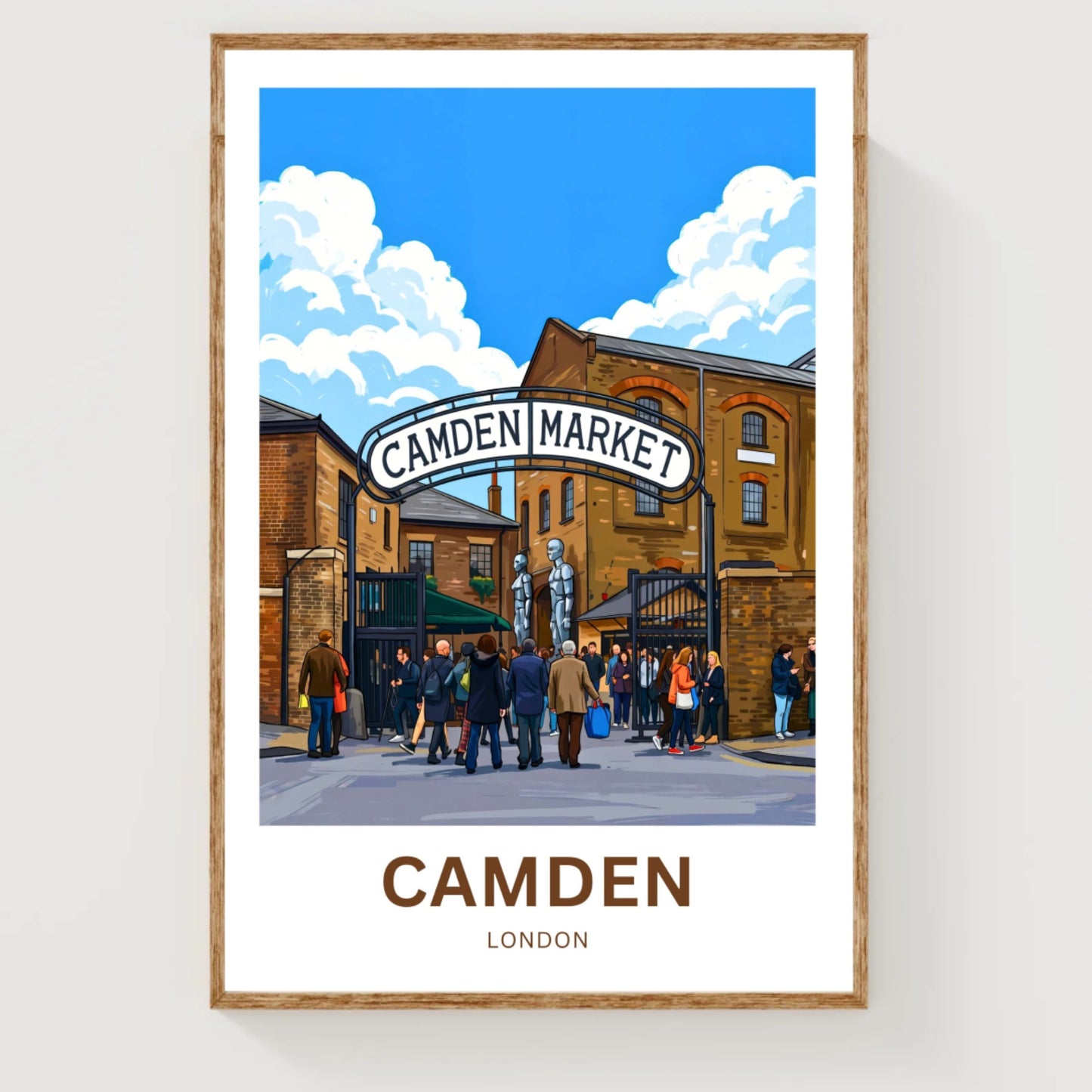 Camden Market Travel Poster