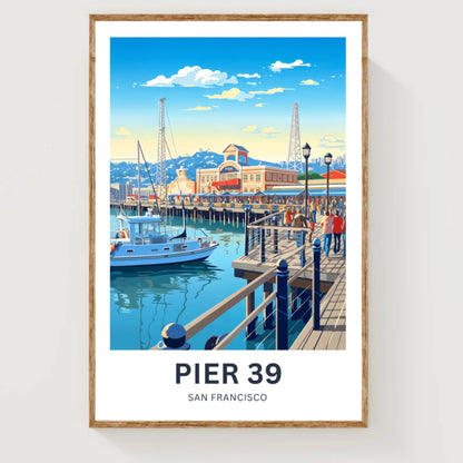 Pier 39 Travel Poster