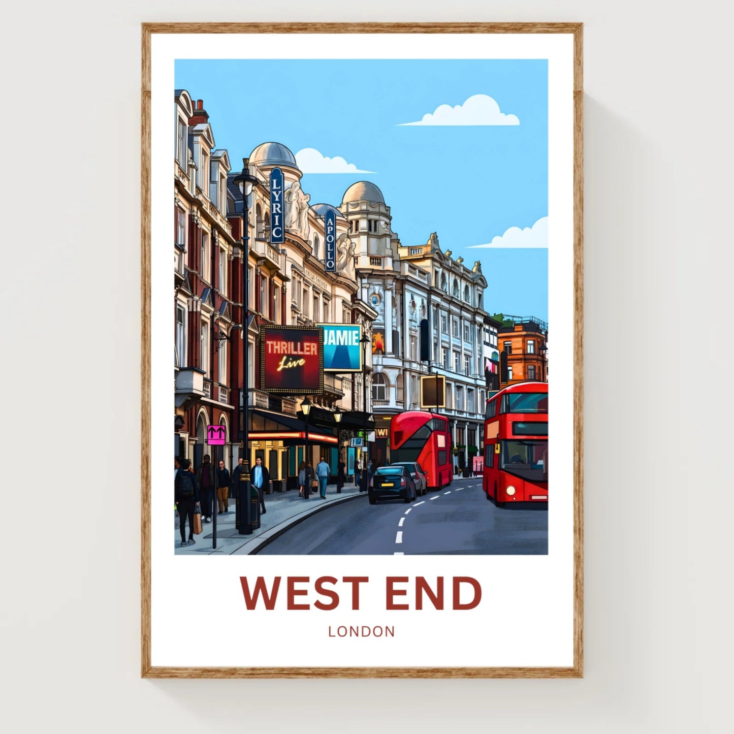 West End Travel Poster - London Magic