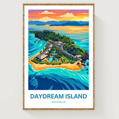 Daydream Island Travel Poster - Australia Island Bliss
