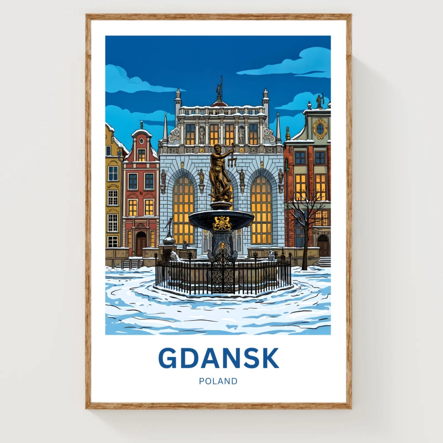 Gdańsk  Travel Poster - Baltic Beauty