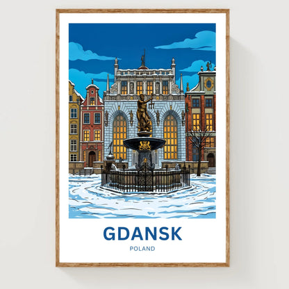 Gdańsk  Travel Poster - Baltic Beauty